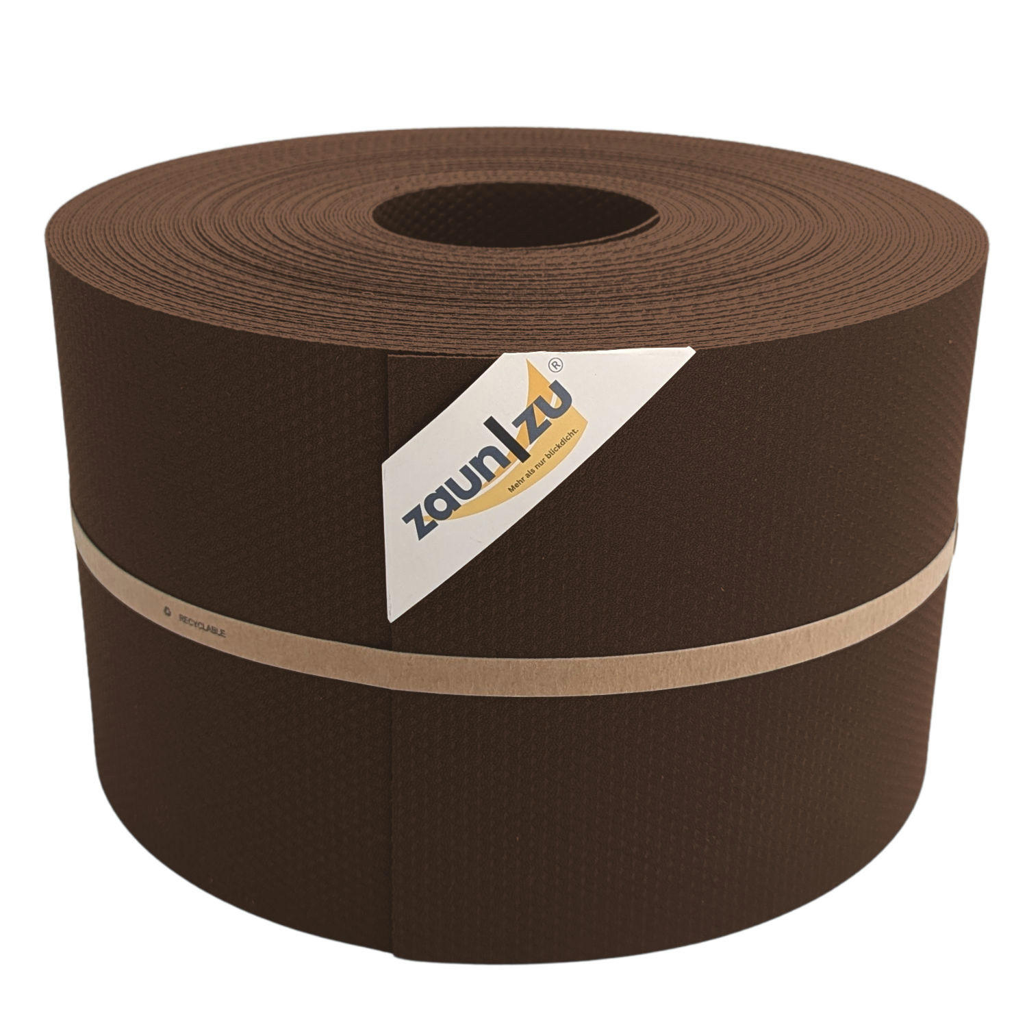 SICHTSCHUTZSTREIFEN DELUX-P Sichtschutzrolle Wabenstruktur Braun 50m - Braun, Kunststoff (5000/19cm) - ZAUN|ZU
