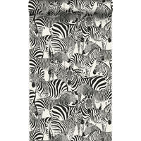 TAPETE Zebras 53 cm x 10.05 m - Weiß, Papier (53/1000cm) - Origin Wallcoverings