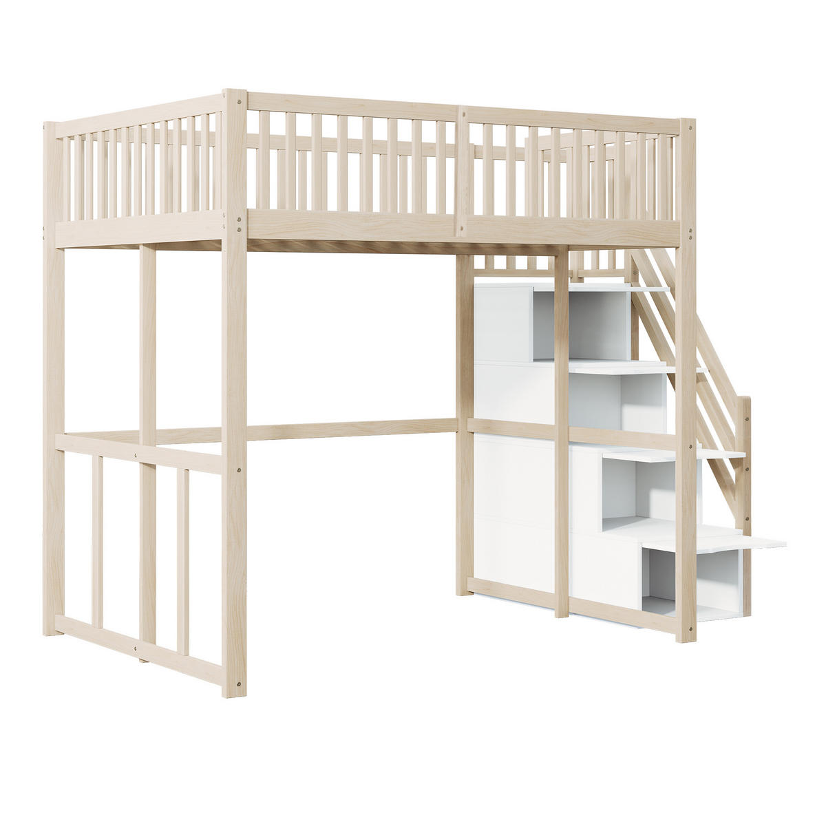 HOCHBETT 140x200 Holz Kiefer Sicherheitsgitter - Naturfarben, Holz (140/200cm) - FLIEKS