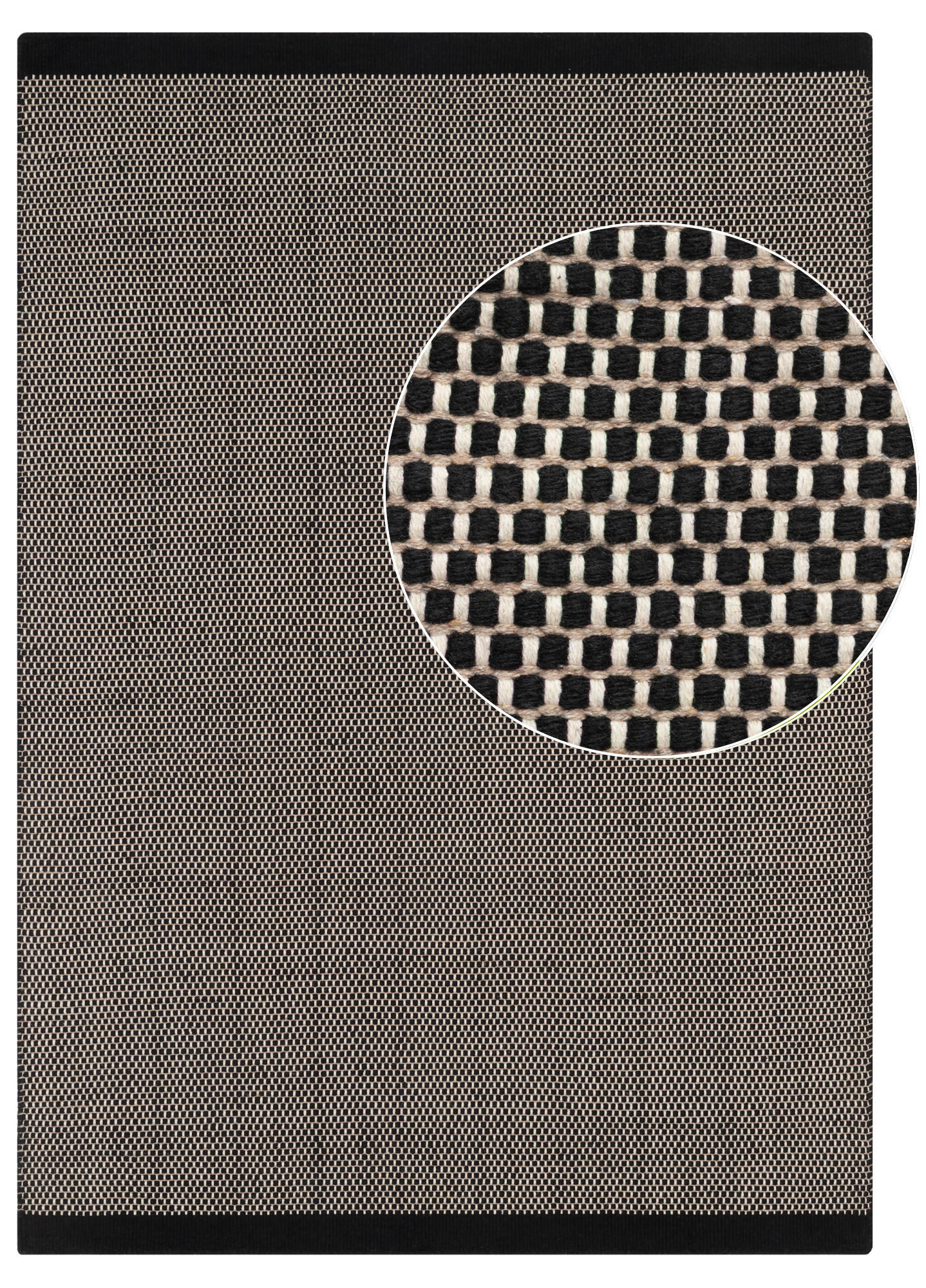 TEPPICH LONI Schwarz 250/350 cm - Schwarz, Textil (250/350cm) - Tapiso