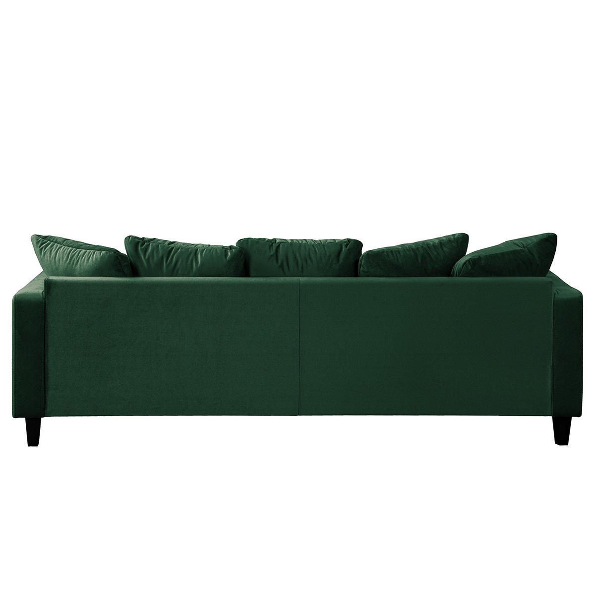 3-SITZER SOFA - Samt - Dunkelgrün, Textil (228/85/90cm) - home24