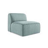SOFAELEMENT Strukturstoff Blau - Pastellblau/Schwarz, Holzwerkstoff/Kunststoff (80/70/102cm) - Makamii