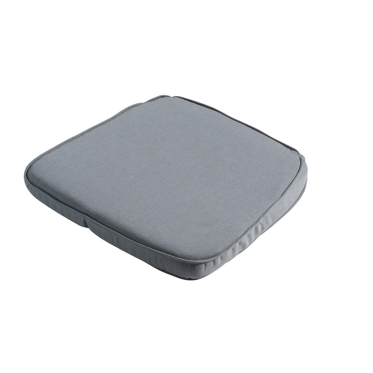 SITZKISSEN Rippe 48/48 cm 4er-Set - Grau, Textil (48/5/48cm) - Madison