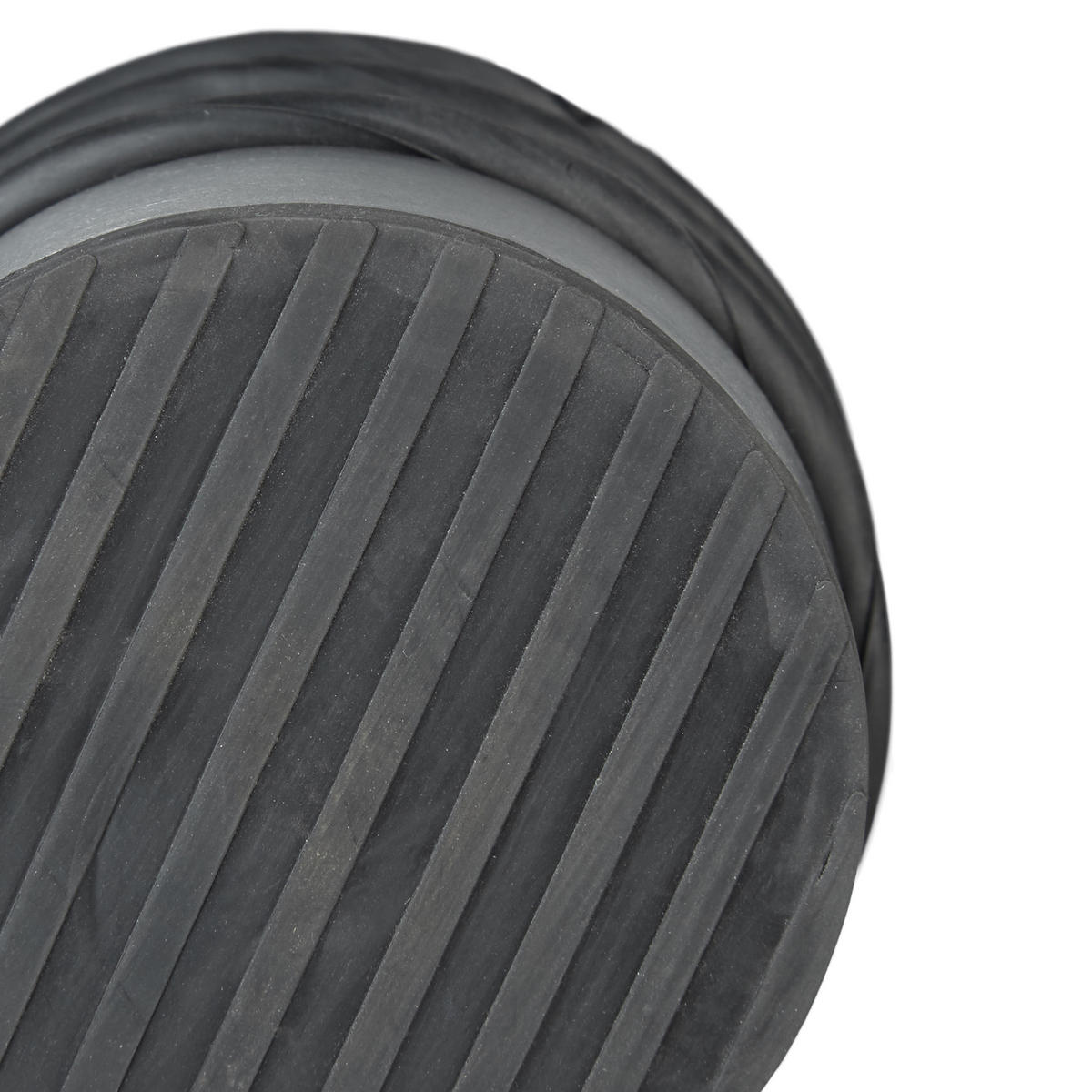 TÜRSTOPPER Silber Edelstahl rutschfest - Silberfarben, Kunststoff/Metall (7/7cm) - Relaxdays