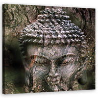 LEINWANDBILD, Religion - Grau - Grau, Textil (30/30cm) - Feeby