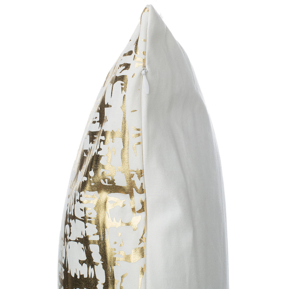 DEKOKISSEN 2er-Set Gold 45/45 cm Gardenia - Goldfarben, Naturmaterialen/Textil (45/45cm) - Beliani