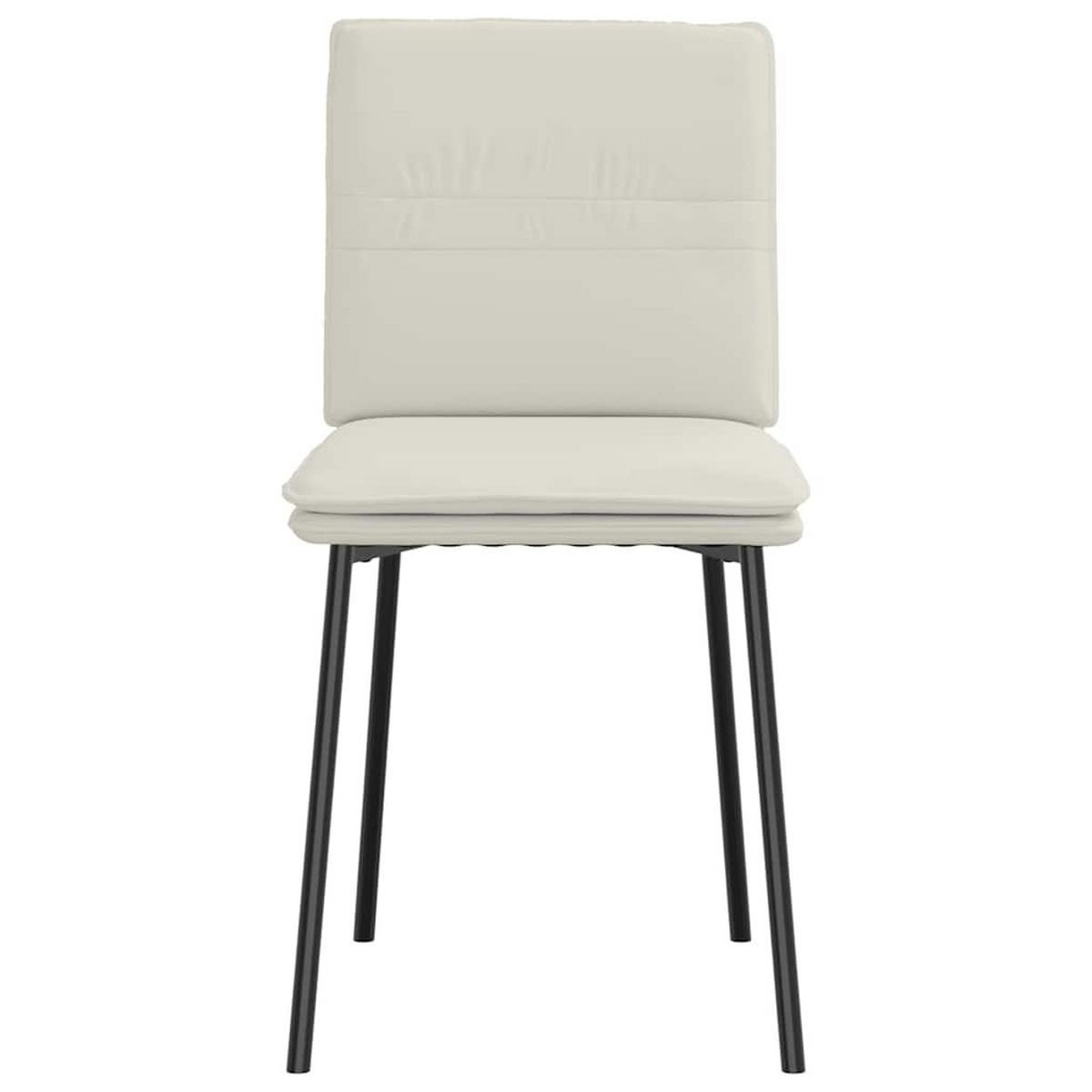 ESSZIMMERSTÜHLE Vera 2er-Set Creme Samt Polsterstühle - Creme, Textil (45/83/54cm) - DELUKE