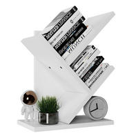 BÜCHERREGAL Baumform Weiß 40.5 cm - Weiß, Holzwerkstoff (17/40.5/30cm)