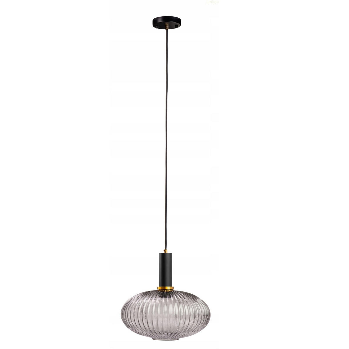 PENDELLEUCHTE Paris - Anthrazit/Goldfarben, Glas/Metall (30/30/117cm) - kiki design