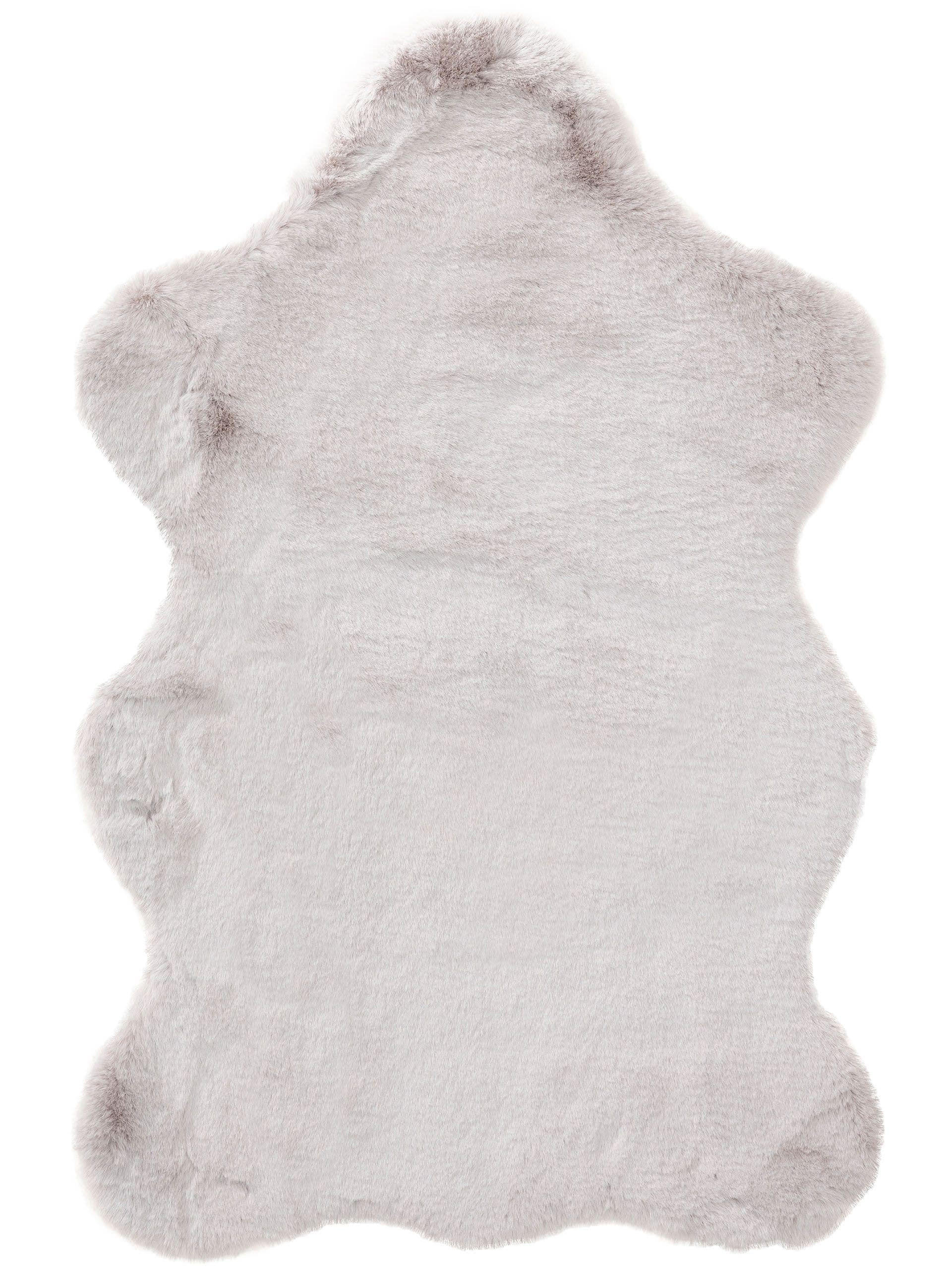 KUNSTFELL-TEPPICH Dave Grau 60x90 cm - Grau, Textil (60/90cm) - benuta Nest