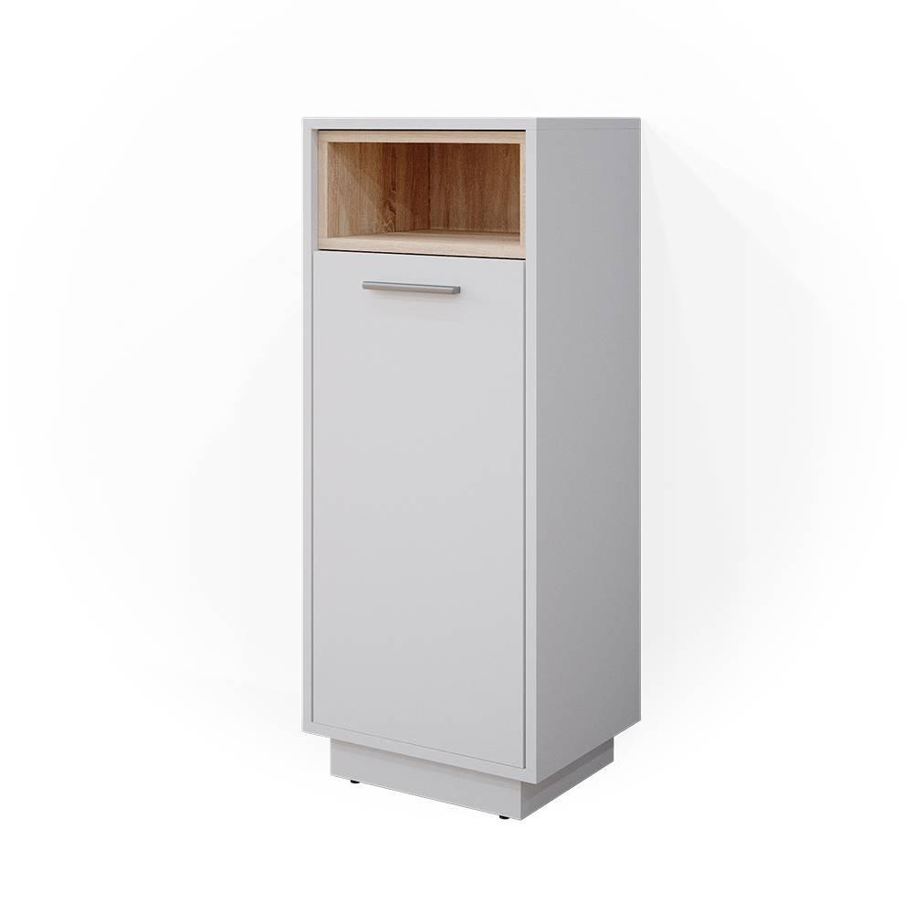 MIDISCHRANK Beatrice Weiß 30 x 93 cm - Weiß, Holzwerkstoff (30/93/30cm) - Vicco