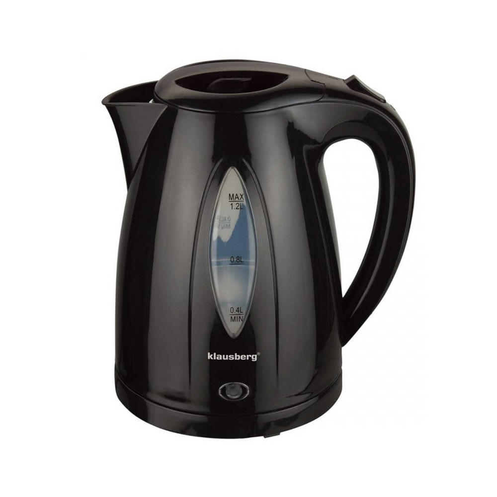 WASSERKOCHER ELEKTRISCH Schwarz 22/16/26 cm 66078 - Schwarz, Kunststoff (16/26/22cm) - Klausberg 