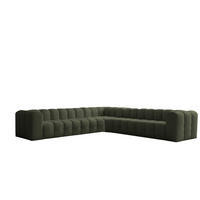 ECKSOFA Solvie Xl In Tiffani - Grün, Holzwerkstoff/Textil (330/330cm) - Fun Möbel