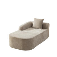 RÉCAMIERE DE-35127 linke mit Chenille-Bezug Grau - Grau, Textil (99/80.5/172cm) - ComfortXL