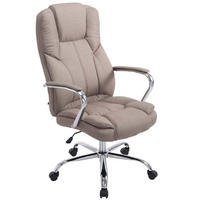 BÜROSTUHL Xavier Two, Stoffbezug Taupe - Taupe, Textil/Metall (62/125/70cm) - TPFLiving
