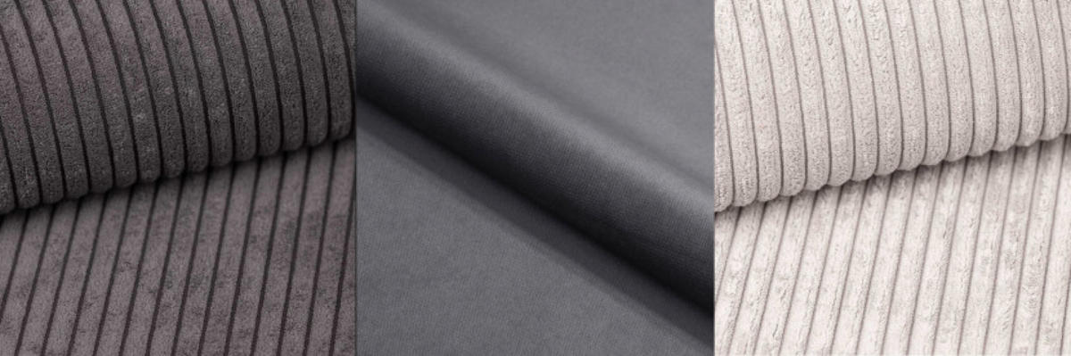 SOFA Grau Adi - Grau, Holzwerkstoff (211/88/211cm) - Sepro Meble