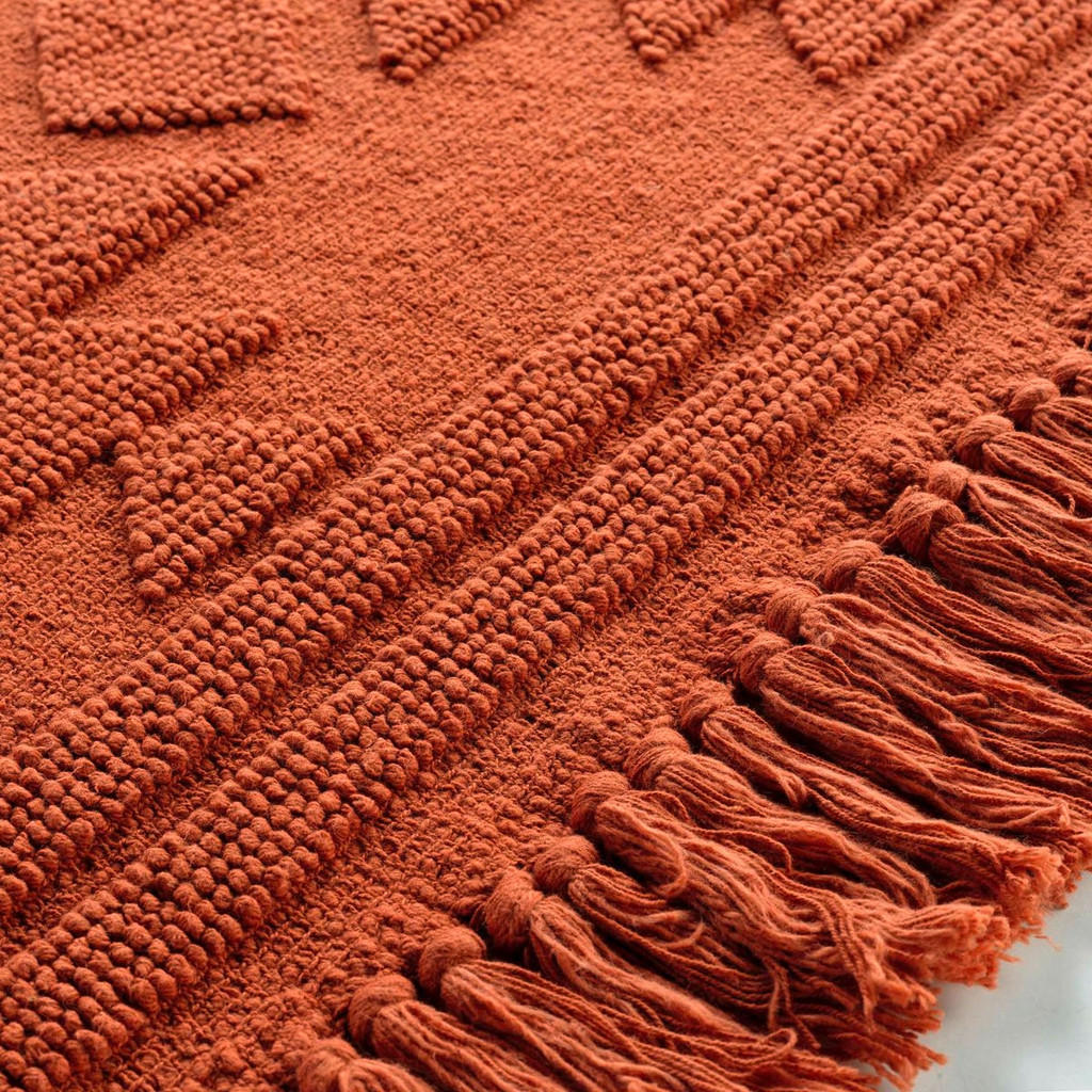 Thumbnail - Douceur d´intérieur Webteppich, Terra cotta, Naturmaterialien, Ethno, Rechteckig, 60x90 cm, pflegeleicht, Teppiche & Böd...