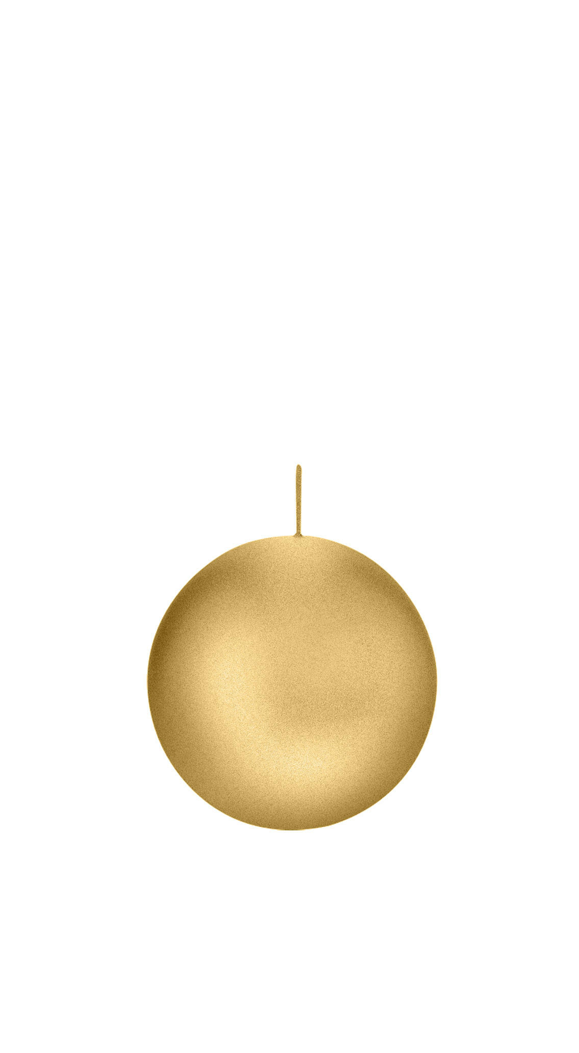 KUGELKERZEN Gold Ø 60 mm, 16 Stück - Goldfarben, Paraffin (6/6/6cm) - Wiedemann Kerzen