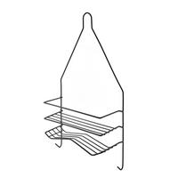BADEZIMMERREGAL Carl 25/9/45,5cm Schwarz - Schwarz, Metall (25/45.5/9cm) - Mondex