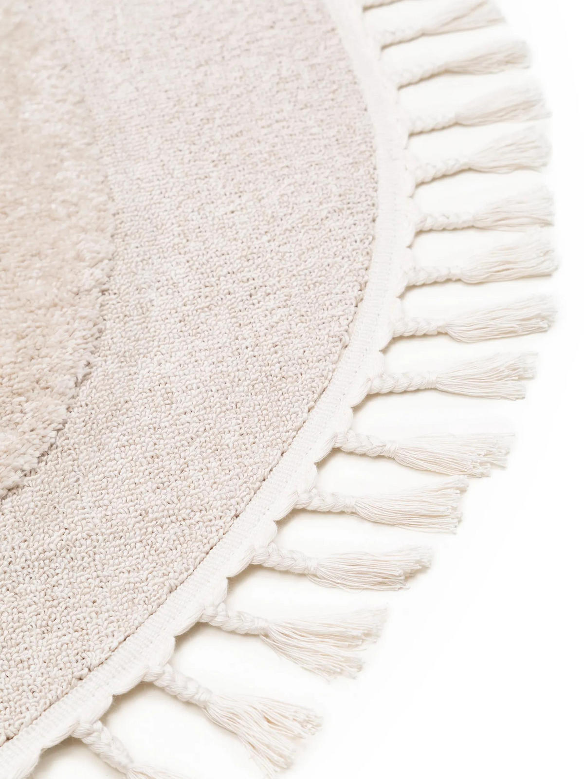 DETSKÝ koberček Momo Krémová ø 120 cm - krémová, textil/prírodné materiály (120/120cm) - Lytte