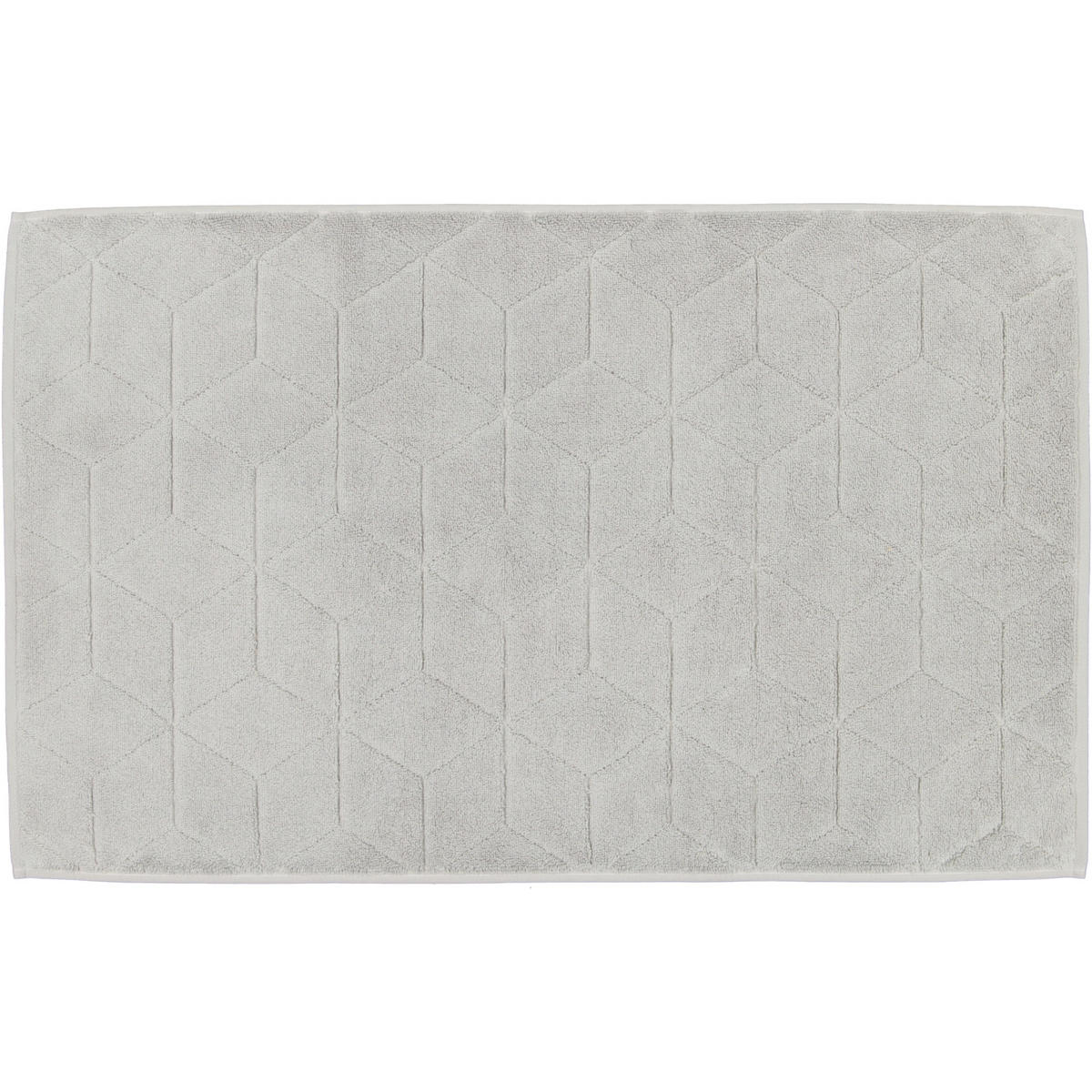 BADEMATTEN COORDINATES CARRÉ 2553 FRENCH LINEN - 705 - Hellgrau, Textil (50/80cm) - Zöllner