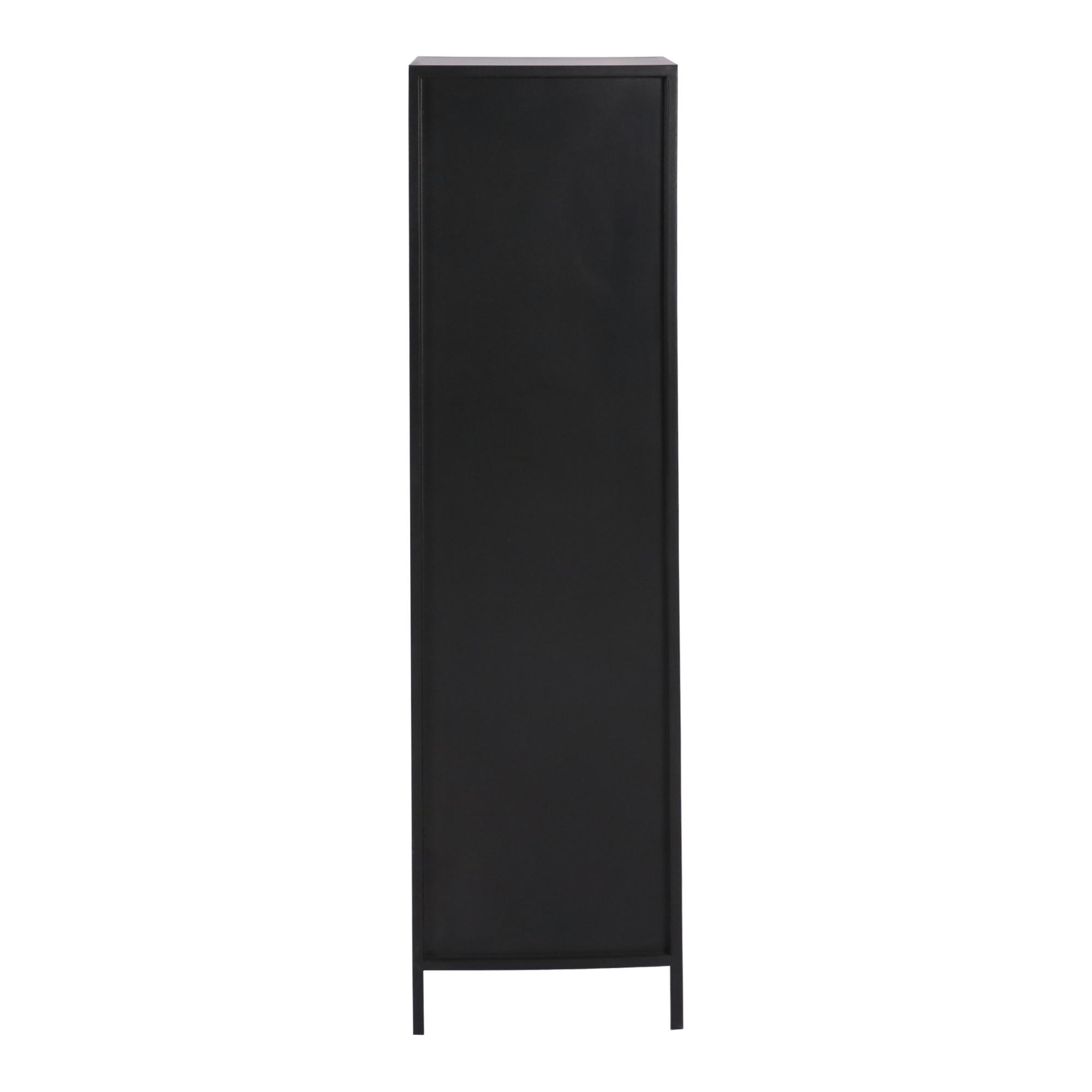 STANDREGAL Akaa - Schwarz, Metall (35/133/35cm) - [en.casa]