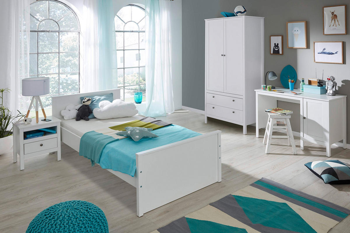 BETTSCHUBLADE FARGE passt zu jedem Stil, weiß - Weiß, Holz - KONSIMO®