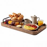 TABLETT - Braun, Holz/Metall (50/6.5/25cm) - Relaxdays