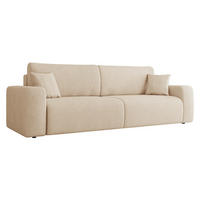 SCHLAFSOFA Piano - Schwarz/Naturfarben, Holz/Kunststoff (245/82/92cm) - MIRJAN24