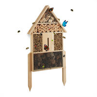 INSEKTENHOTEL - Hellbraun, Holz (37/60.5/9cm) - Relaxdays