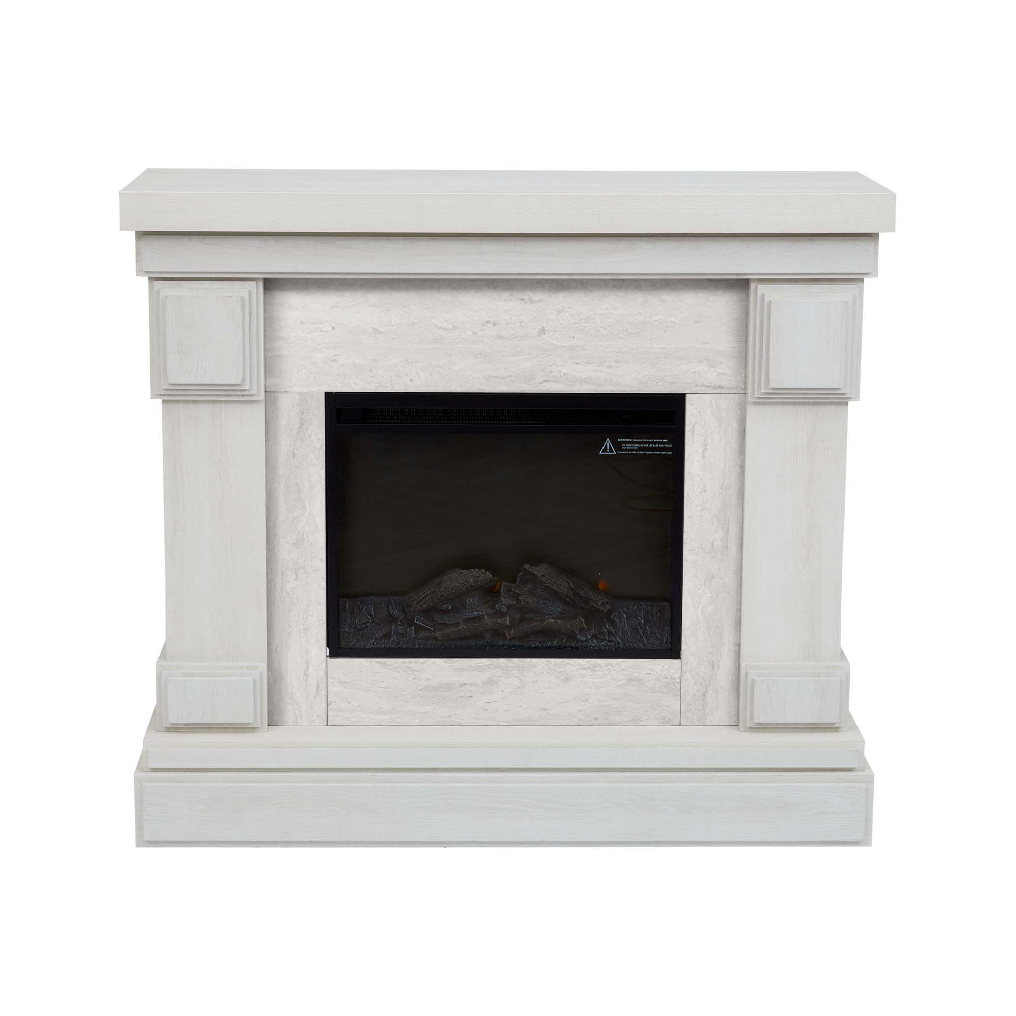 ELEKTROKAMIN Weiß - Creme, Holzwerkstoff (39.4/108/108cm) - Teamson Home