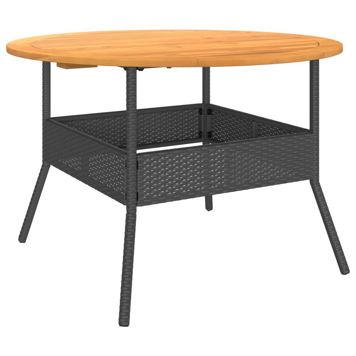 GARTENTISCH Finnsw 2/71/110 cm - Schwarz, Naturmaterialien (110/2/71cm) - ZMH