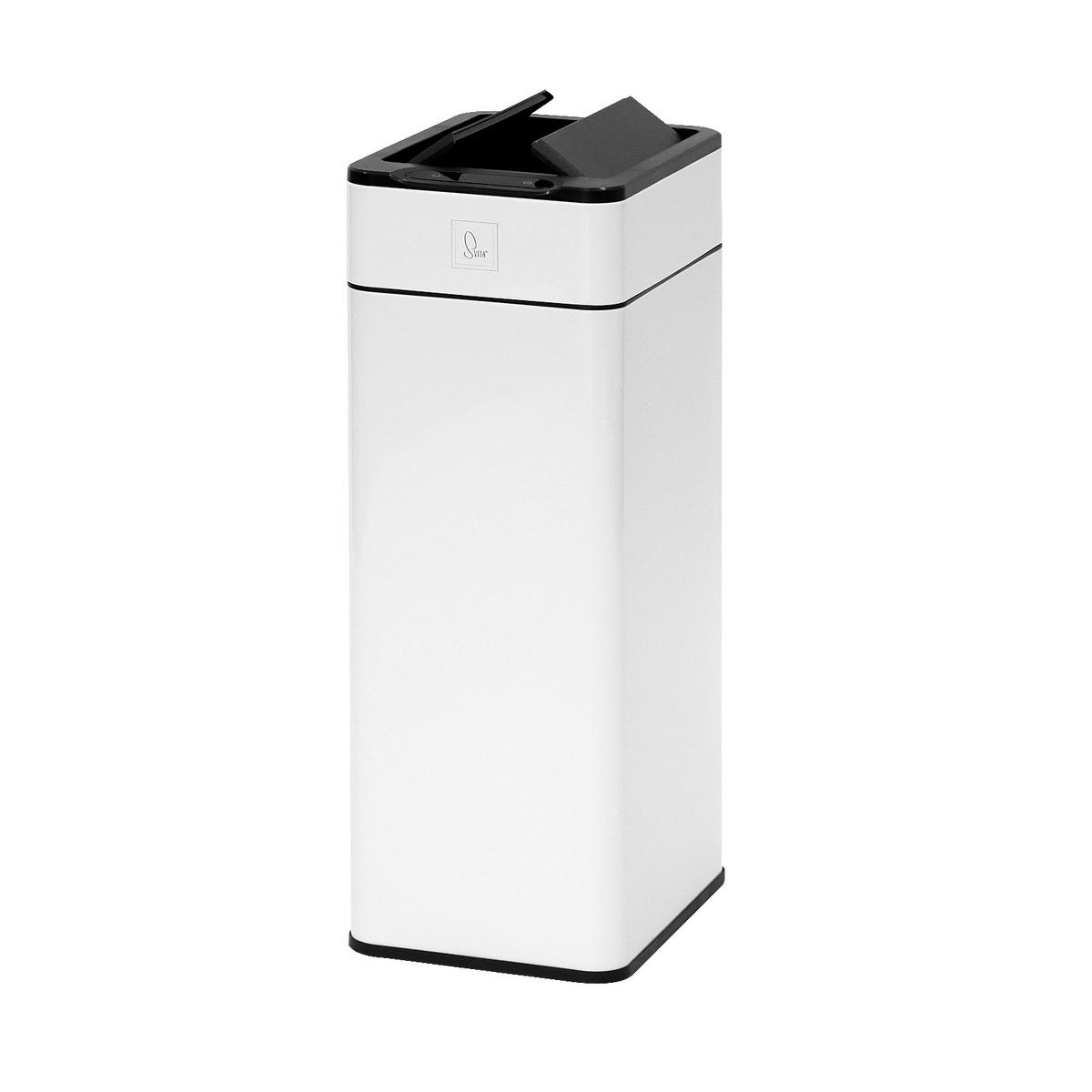 SENSORMÜLLEIMER SE40L Weiß - Weiß, Metall (23/65/31cm) - SVITA