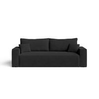 SOFA 230/90/70 Schwarz Sivra - Schwarz, Kunststoff/Textil (230/70/90cm) - Graingold