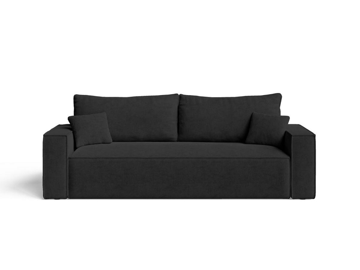 SOFA 230/90/70 Schwarz Sivra - Schwarz, Kunststoff/Textil (230/70/90cm) - Graingold