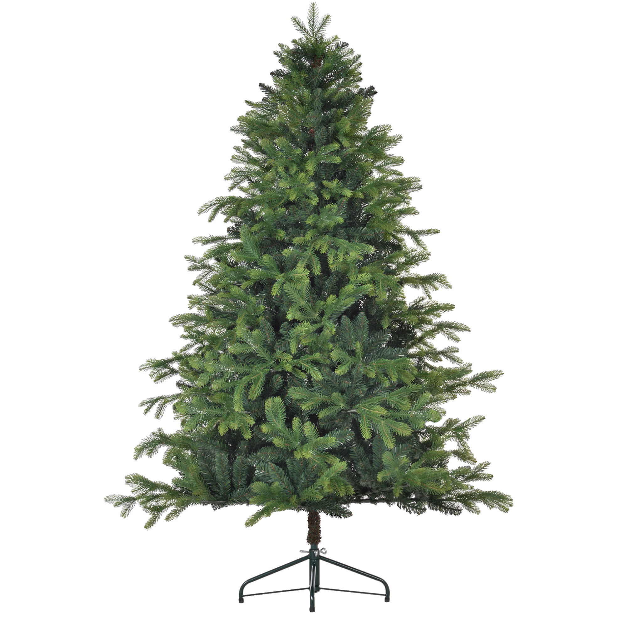 WEIHNACHTSBÄUME 122/122/183 cm grün aus Kunststoff mit Metallständer - Grün, Kunststoff (183cm) - OKWISH