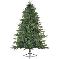 WEIHNACHTSBÄUME 122/122/183 cm grün aus Kunststoff mit Metallständer - Grün, Kunststoff (183cm) - OKWISH