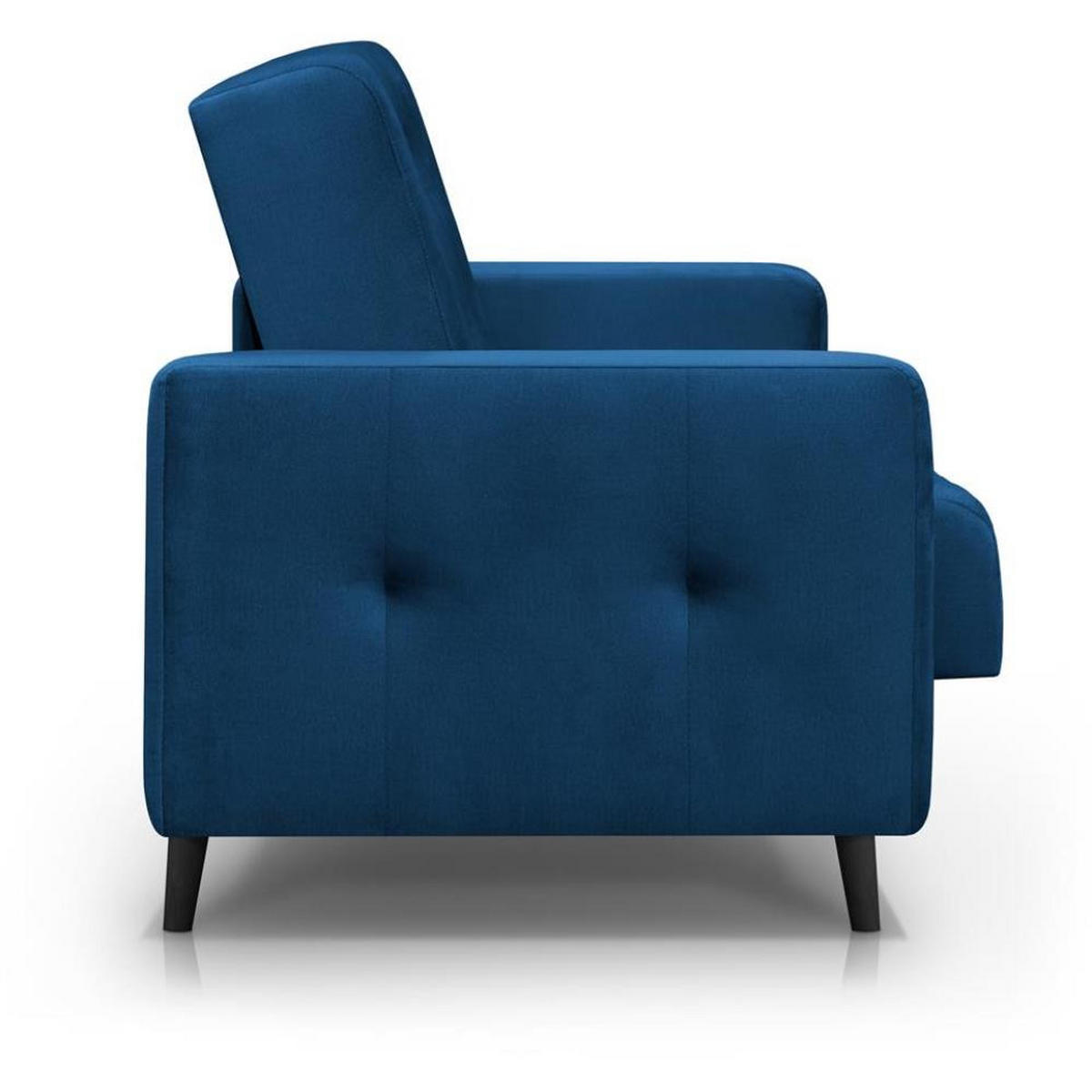 3-SITZER Schlafsofa Nancy Bis dunkelblau - Dunkelblau, Holz/Textil (220/89/93cm) - Beautysofa