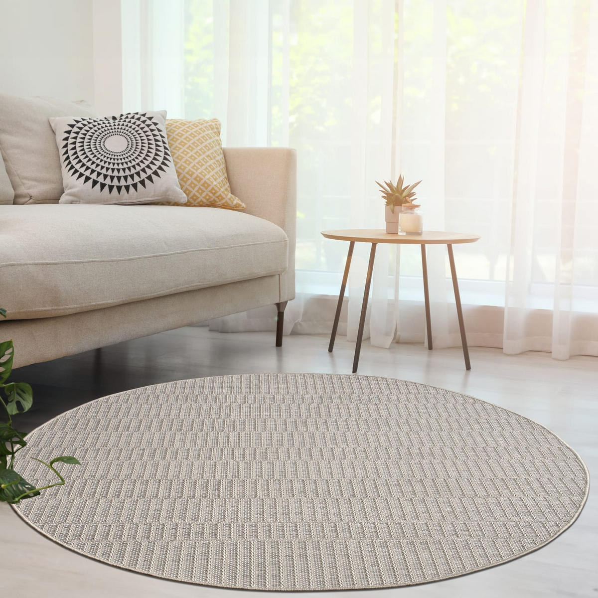 OUTDOORTEPPICH 160/160 cm Vermont 192 - Beige, Kunststoff (160/160cm) - Paco Home
