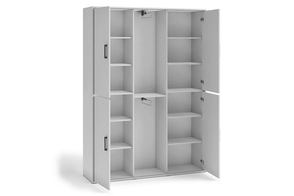 GARDEROBENSCHRANK BENVENO 150/21040 Modern Garderobenschrank Weiß - Weiß, Holzwerkstoff (150/210/40cm) - MASSENO