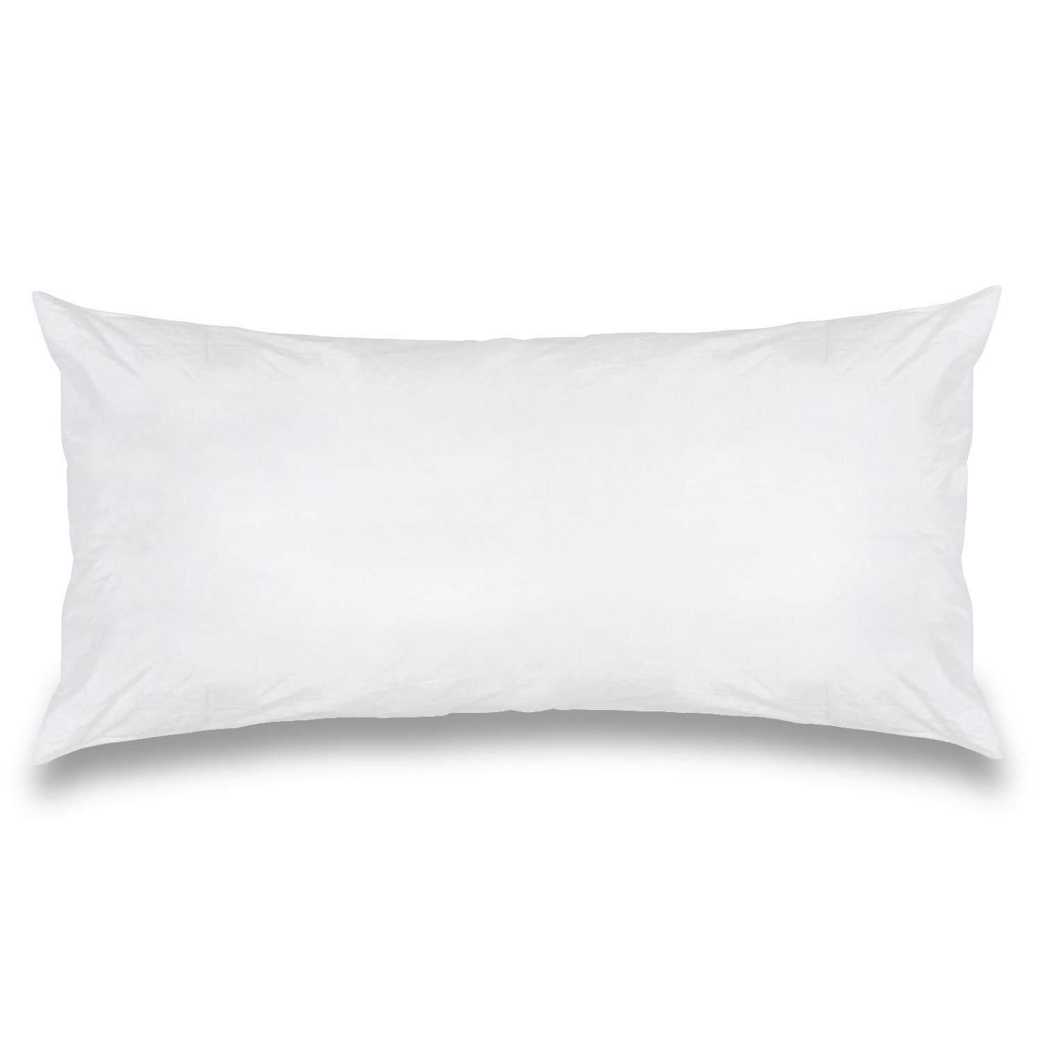 KOPFKISSEN 100% Federn 40/80 cm Bezug aus 100% Baumwolle - Weiß, Textil (80/40cm) - wometo
