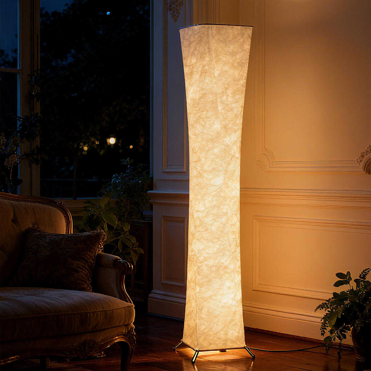 STEHLAMPE Wohnzimmer Dimmbar mit Schirm Warmweiß Lichtfarbe Led - Multicolor, Metall (25/25/129cm) - HOMCOM