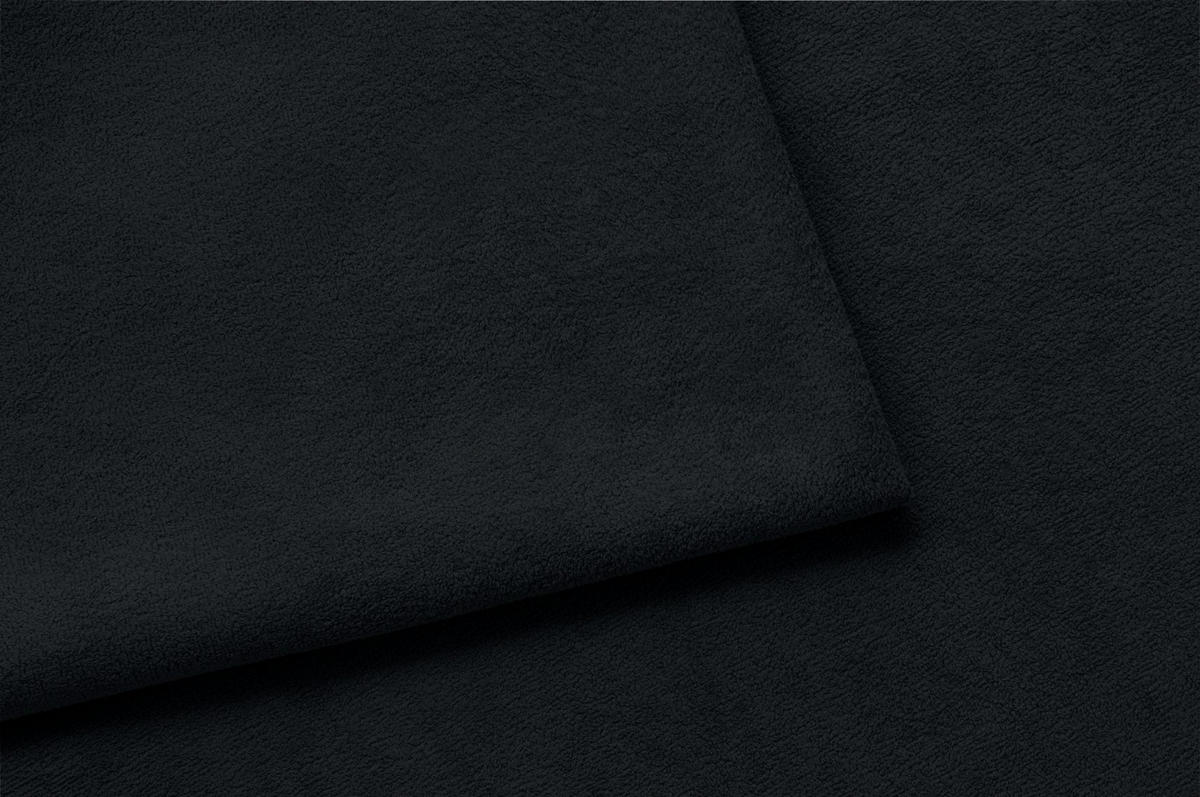 BOXBETT Bloom mit abgerundetem Kopfteil, Stoff Komodo Schwarz 120x200 cm - Schwarz, Holz (120/200cm) - Kaiser Möbel