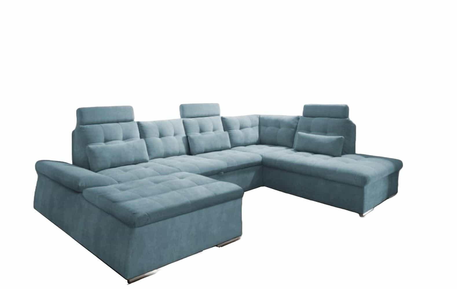 ed exciting design Wohnlandschaft Blau 219x103x324 cm