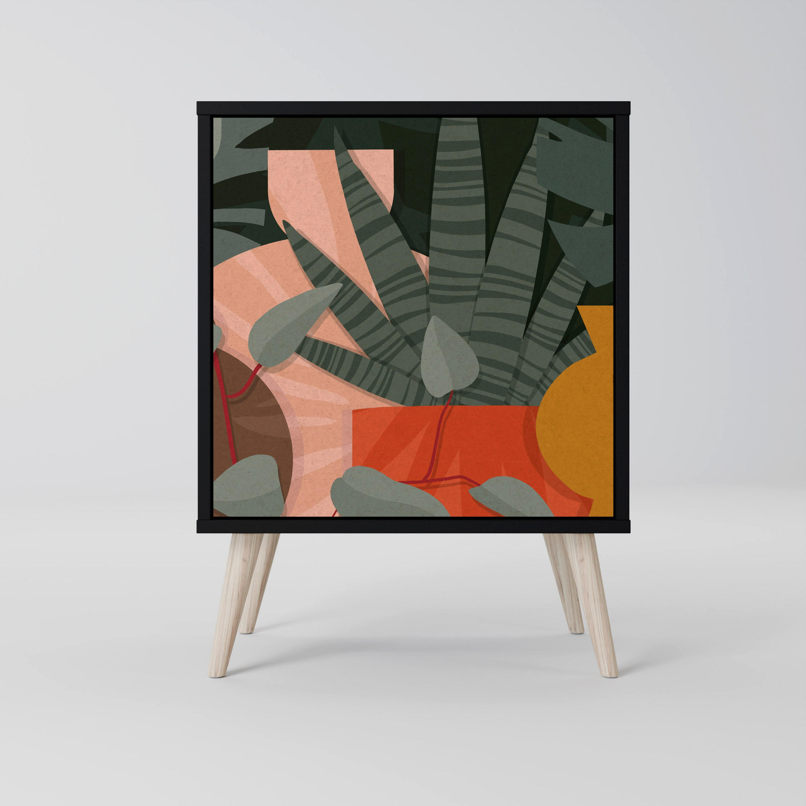 SpaceRebels Sideboard Schwarz 57.5x77.5x42 cm