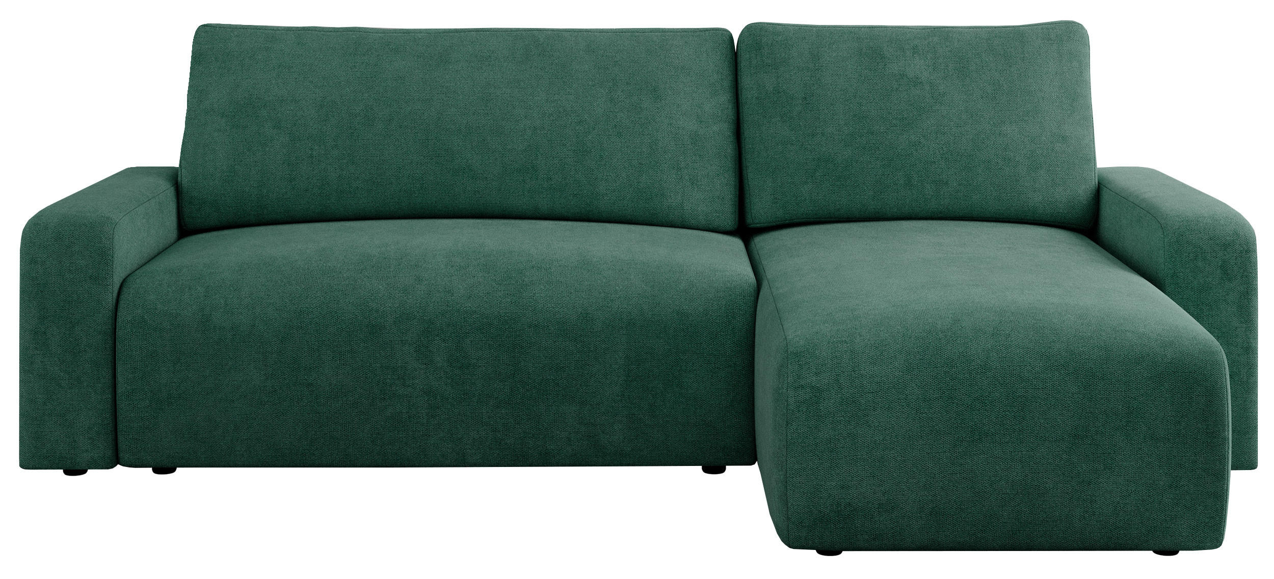 ECKSOFA ARGOS Grün Struktur - Schwarz/Grün, Kunststoff/Textil (245/150cm) - MKS