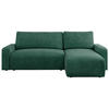 ECKSOFA ARGOS Grün Struktur - Schwarz/Grün, Kunststoff/Textil (245/150cm) - MKS