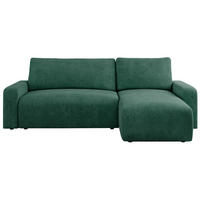 ECKSOFA ARGOS Grün Struktur - Schwarz/Grün, Kunststoff/Textil (245/150cm) - MKS
