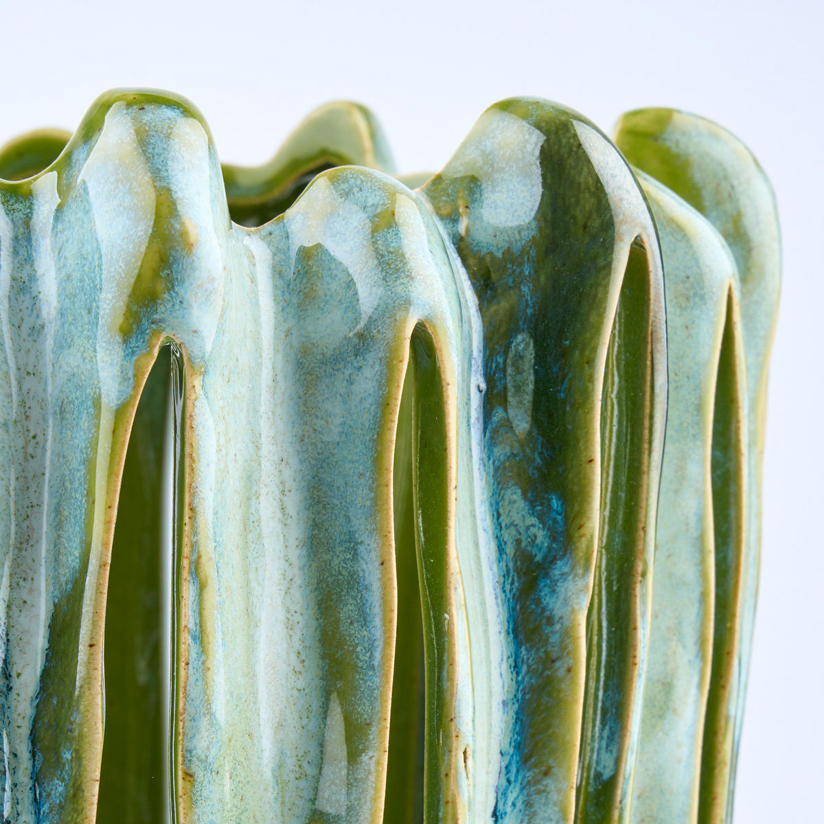 WINDLICHT Hazy Shades 23cm - Grün, Keramik (20/23/20cm) - Butlers