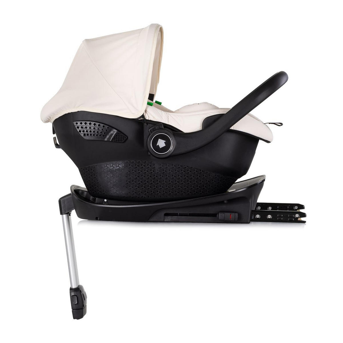 BABYSCHALE Set Isofix Pearl beige i-Size (40-85cm) Isofix-Basis-Station Adapter - Beige, Kunststoff (43/56/60cm) - Chipolino